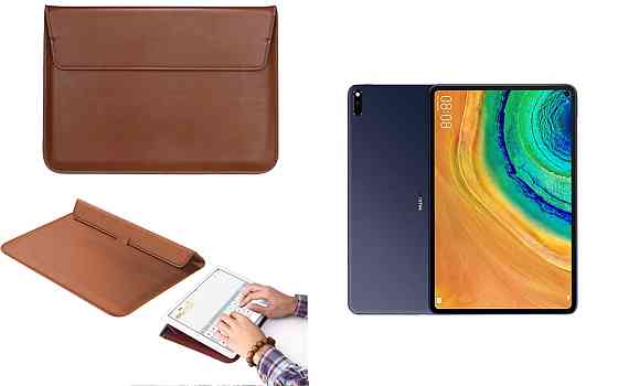 Чохол-конверт VitoCase для Huawei MatePad 10.8 2021, з функцією підставки для планшета Коричневий Київ