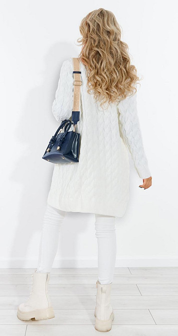 Теплий в'язаний кардиган (42-44) Київ - фото 3