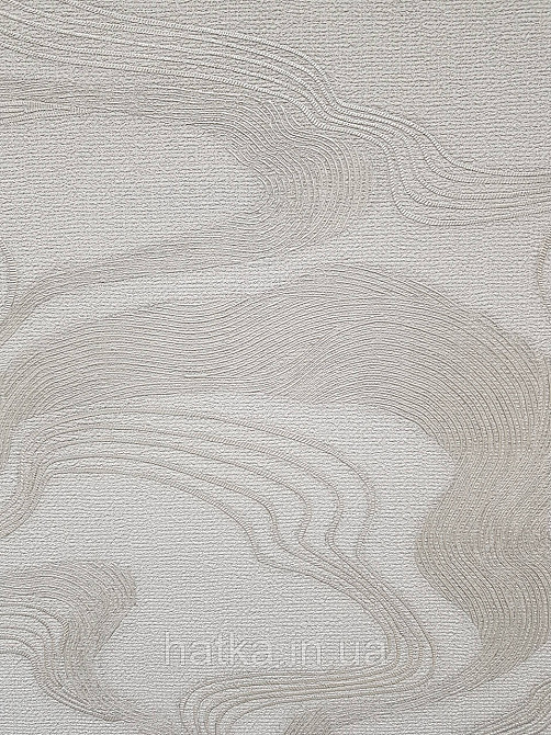 Обои виниловые на флизелине Marburg Kumano 1.06х10 абстракция волны структурные серебристые на белом 34584 Киев - изображение 2