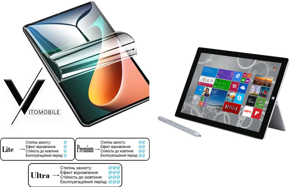 Полиуретановая пленка HyperClear Guard для Microsoft Surface Pro 2, Pro 3, Pro 4 Киев - изображение 1