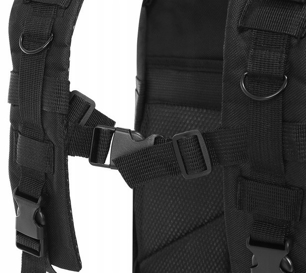 Тактический Рюкзак 26 литров многофункциональный 5 отделений Trizand (23089) Black Нововолынск - изображение 6