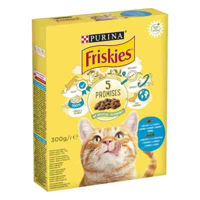 Сухий корм для кішок Purina Friskies зі смаком лосося й овочів 300 г (7613031868063) Вінниця