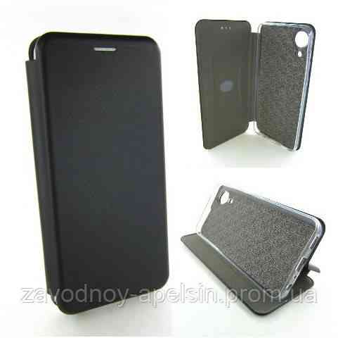 Чехол книжка Подставка Samsung A03 Core A032 (черный) Одесса