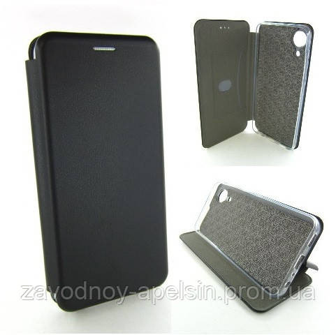 Чехол книжка Подставка Samsung A03 Core A032 (черный) Одесса - изображение 1