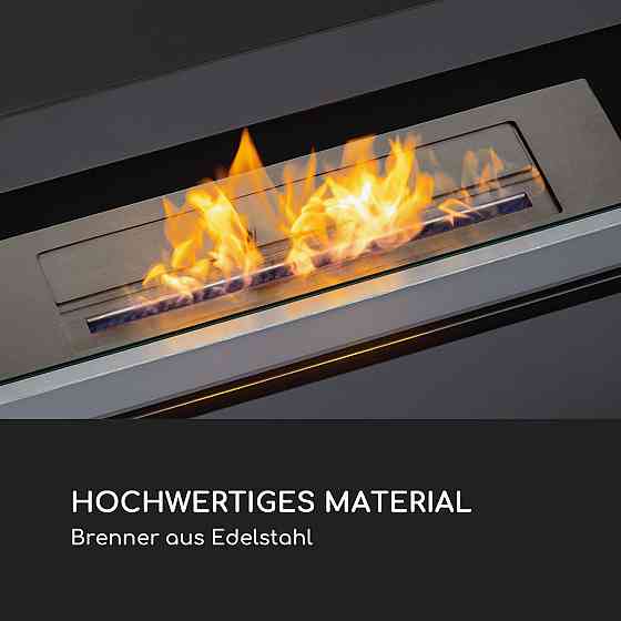 Fiamme Scopi етаноловий камін пальника з неіржавкої сталі 3 літри 5-6 годин час горіння чорний (Німеччина, Рівне