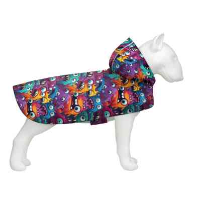 Дождевик для животных WAUDOG Clothes Накидка с капюшоном Зубастые монстры XL (359-4048) Винница