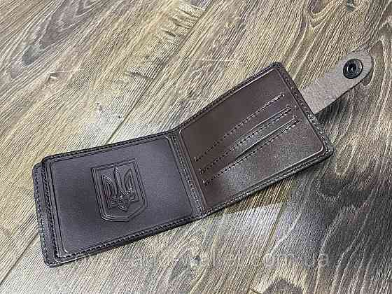 Шкіряна обкладинка пормтоні на посвідчення "СБУ" P_Leather Київ