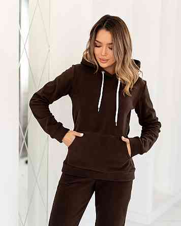 Спортивный флисовый костюм женский 