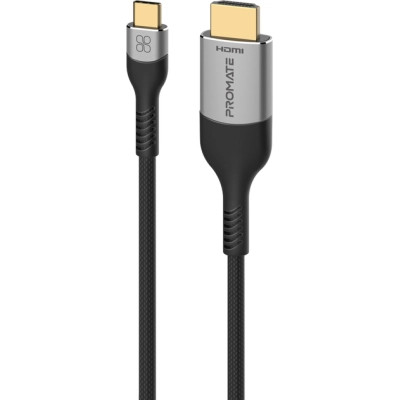 Кабель мультимедійний USB-C to HDMI 1.8m grey Promate (mediacord-8k.grey) Вінниця - фото 1