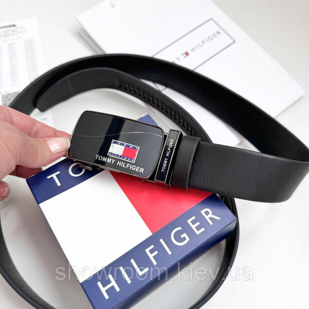 Мужской ремень с пряжкой автомат TH (041) Киев - изображение 2