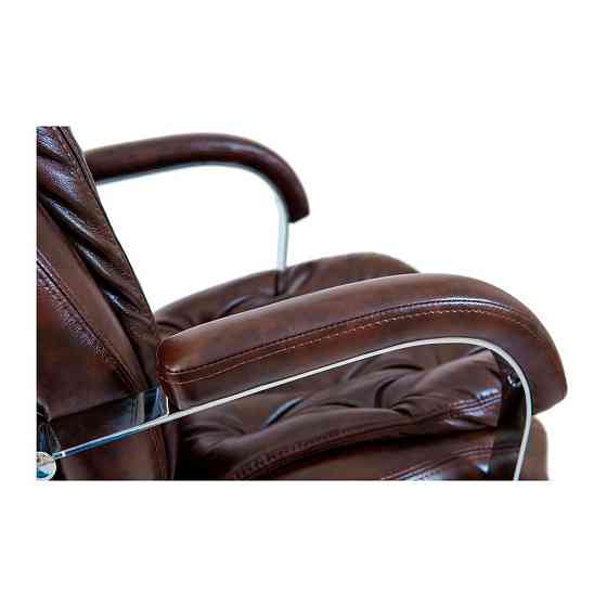 Офисное Кресло Руководителя Venice М3 MultiBlock Хром Кожа Lux Темно-коричневый Киев