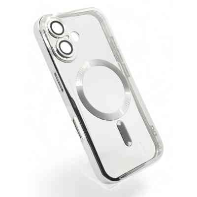 Чохол до мобільного телефона BeCover TPU Chrome Case (MagSafe) для Apple iPhone 16 Silver (712073) Вінниця