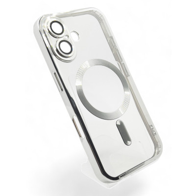 Чехол для мобильного телефона BeCover TPU Chrome Case (MagSafe) для Apple iPhone 16 Silver (712073) Винница - изображение 2
