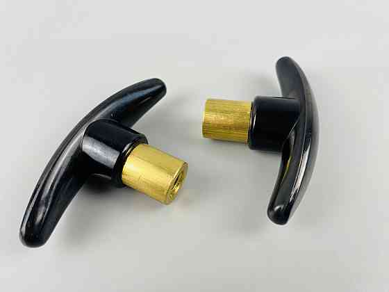 Наконечник важеля універсальний М8, L80 (чорний), латунна втулка різь внутрішня М8 Мукачево