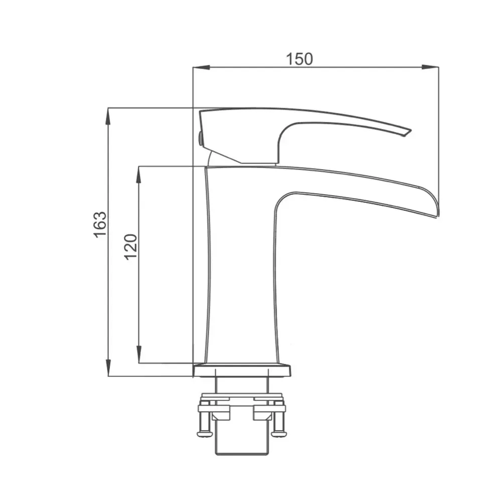 Змішувач для умивальника GAPPO G1007-30 білий/хром Київ - фото 6