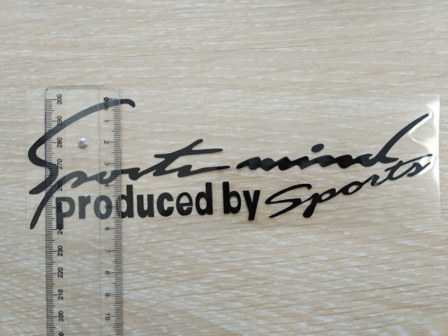 Наклейка на авто Sport mind produced by sports чер Київ - фото 4