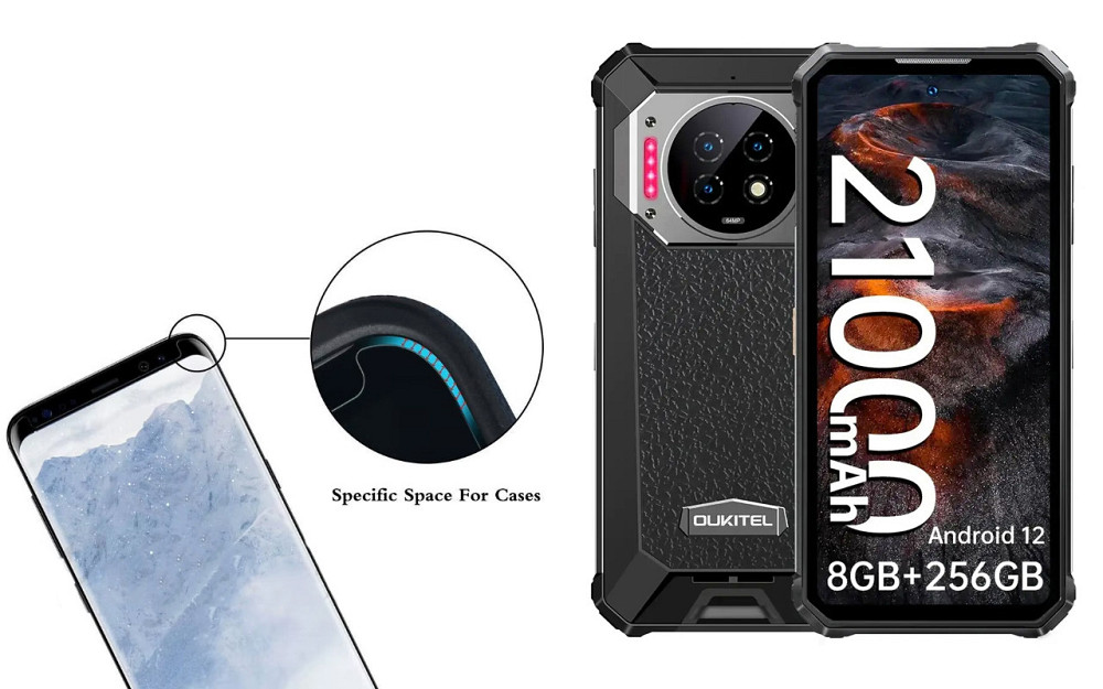 Захисне скло HyperGlass Pro для Oukitel WP19, WP19 Pro 2023 – максимальна чутливість та захист Київ - фото 3