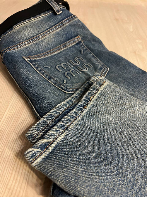 Джинси жіночі Sterling 9203 MOM з ременем стрейчеві банани сині, синій, 29, 29, 81 см, 109 см Київ - фото 6