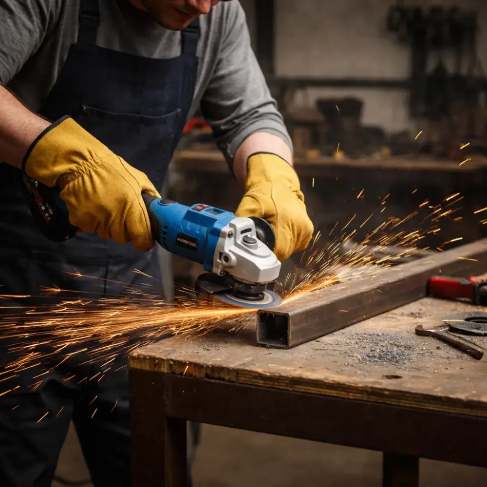 Набор аккумуляторных инструментов шуруповерт + болгарка 48V (2 акб) Синий Коломия - фото 4