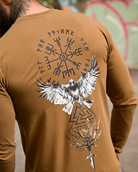 Мілітарі лонгслів Руни кайот ПП7871 Одеса - фото 6