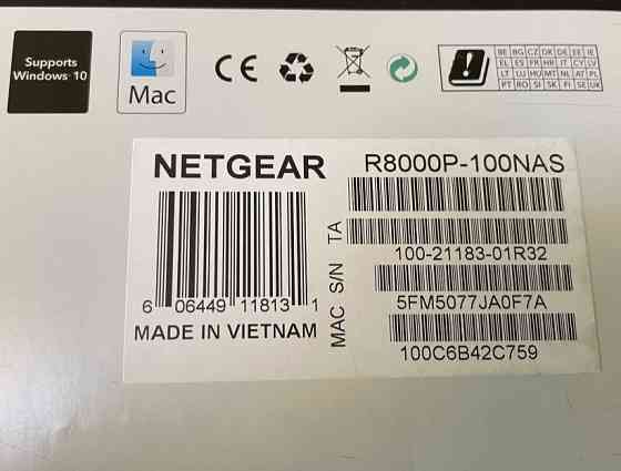 Wi-Fi роутер Netgear R8000P-100NAS WiFi5 AC4000. Новый. Киев