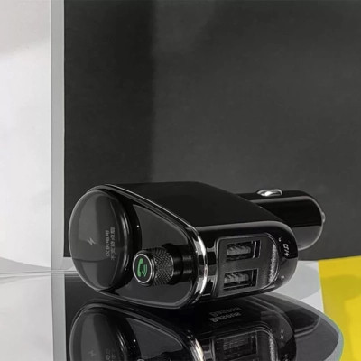 FM модулятор Baseus FM Launcher Locomotive 3.4 A 2 USB (CCHC000001) Вінниця - фото 10