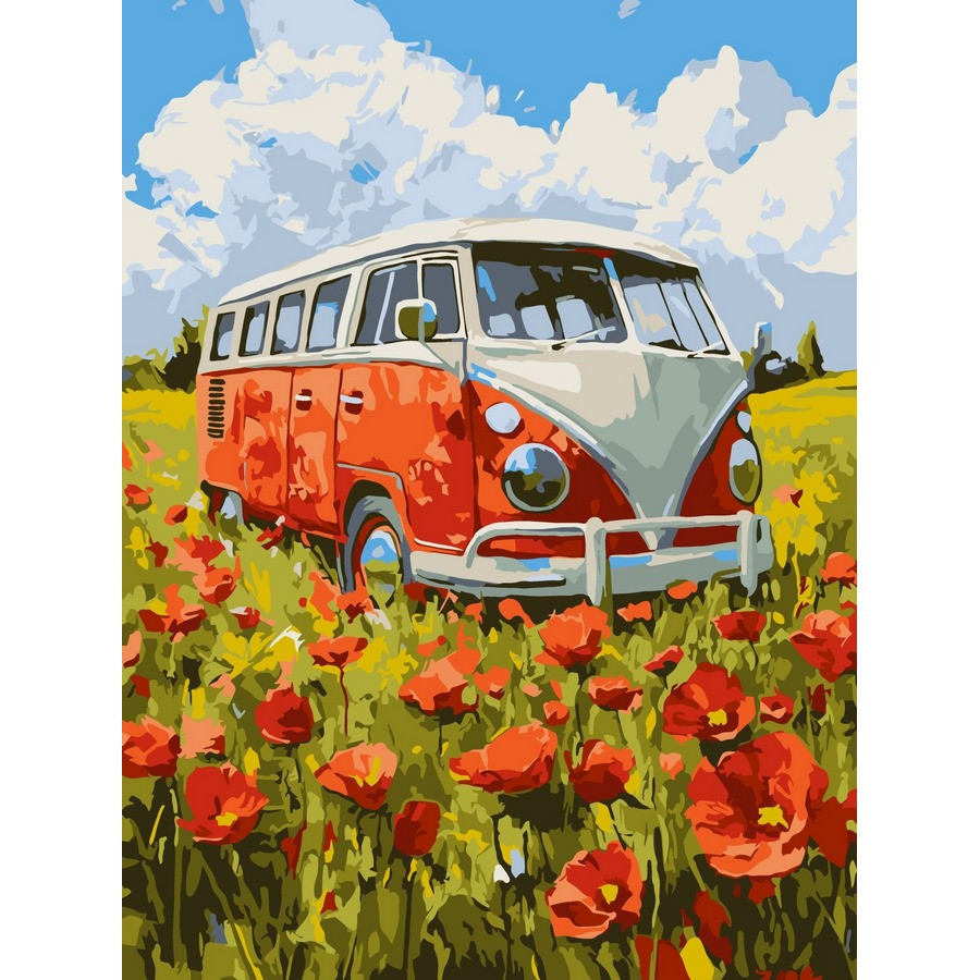 Картина за номерами "Подорож у червоне" ©art_selena_ua KHO6392, 30х40 см Вінниця - фото 1