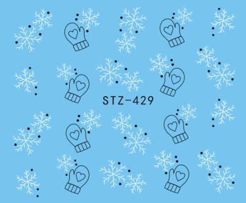 Слайдеры на ногти новогодние - размер стикера 6*5см, (инструкция по применению в описании товара) Киев - изображение 1