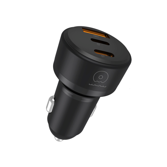 Автомобільний зарядний пристрій WUW-C244 USB20W+PD20W+PD15W black Одеса