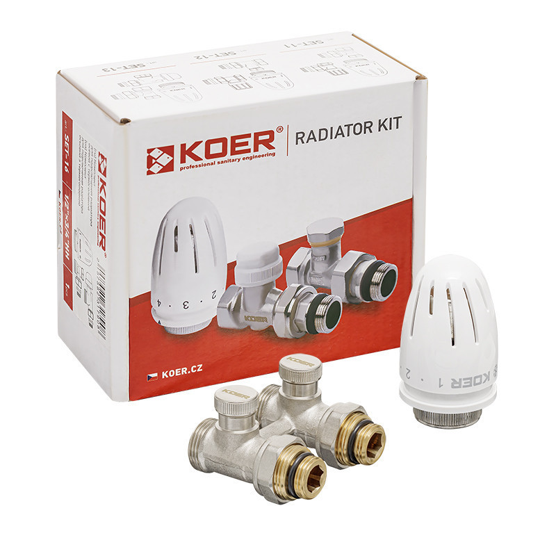 Комплект для нижньої підкл. радіатора KOER SET-22 - 1/2"x3/4"  з термоголовкою ЗЗ   ( KR3174 ) 20032 Харків - фото 2