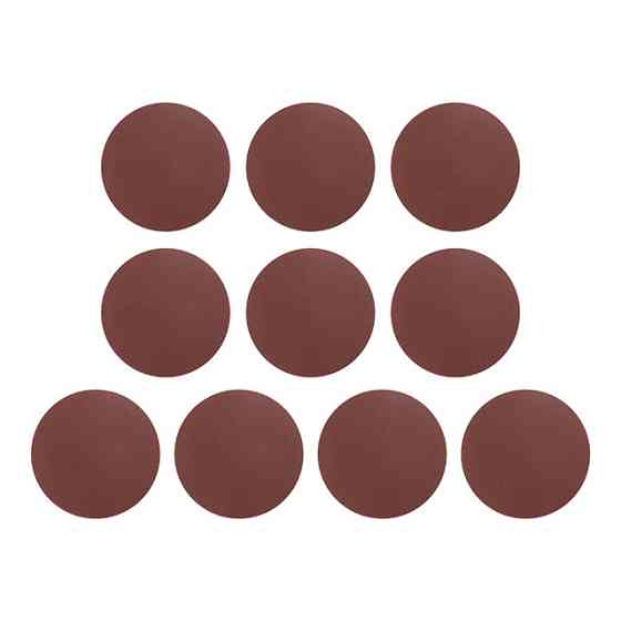 Круг наждаковий на липучці 125 мм, папір клас E, щільність 220 г/м², К120, 10 од. INTERTOOL BT-0562 Київ