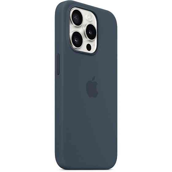Чохол-накладка Apple Silicone Case with MagSafe для Apple iPhone 15 Pro Storm Blue (MT1D3) ( 13741 ) Харків