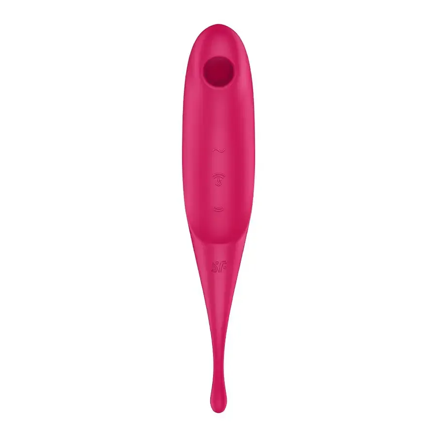 Вібратор для клітора з вакуумною стимуляцією Satisfyer Twirling Pro Red Львів - фото 3