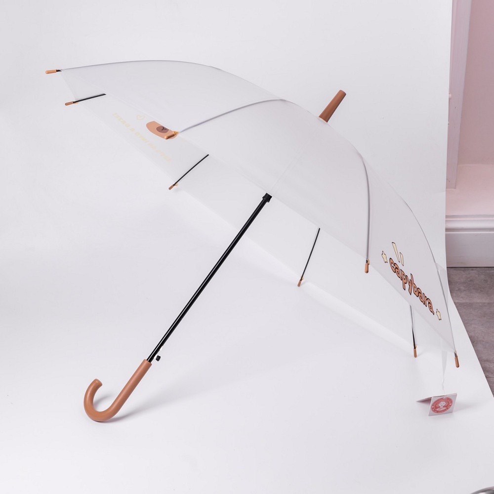 Класична парасолька-тростина напівавтомат з поліестеру 8 спиць діаметр 92 см HP-23-10 Київ - фото 9