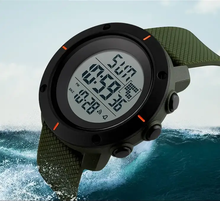 Чоловічий спортивний годинник Skmei 1213 dekker (Зелений) Київ - фото 5