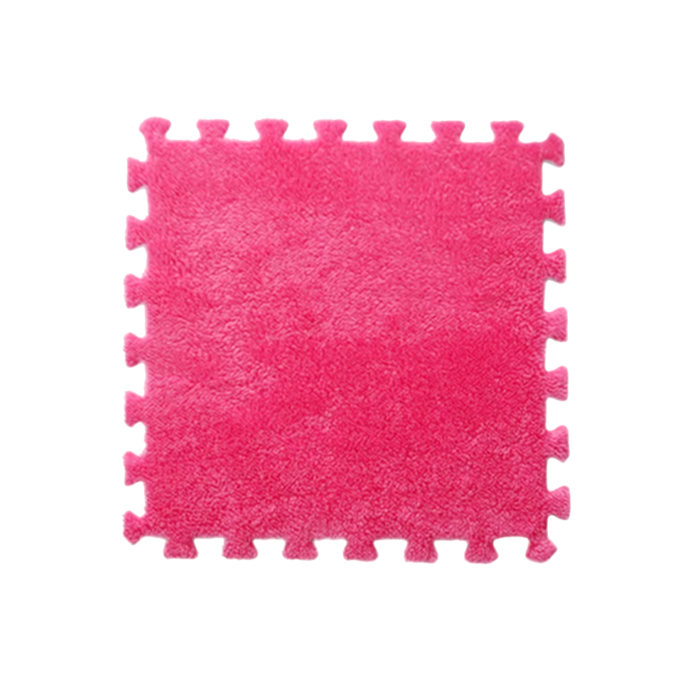 Пол-пазл плюшевый 60x150см, 10 пазлов, теплый пол, детский мат, термоковрик для дома, цвет фуксия Каменец-Подольский - изображение 3