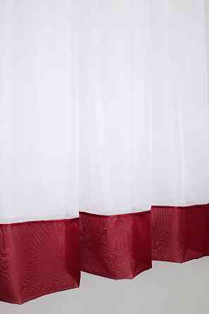 Кухонная занавеска VR-Textil № 047к красный с белым 280х170 см (50-087) Киев