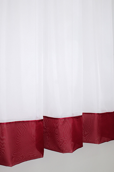 Кухонная занавеска VR-Textil № 047к красный с белым 280х170 см (50-087) Киев - изображение 5