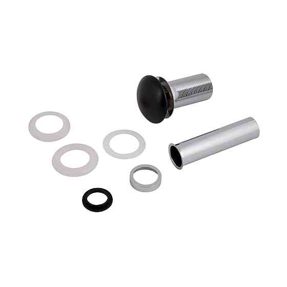 Донний клапан для раковини Qtap PU03 225х70х70 Matt black Київ