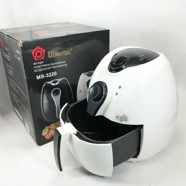 Аэро фритюрница Air Fryer DOMOTEC MS-3220 белый Коломия - фото 4