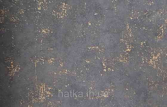 Шпалери вінілові на флізеліні Caselio 0.53х10 Beton 2 під штукатурку під бетон чорний із золотистим Київ