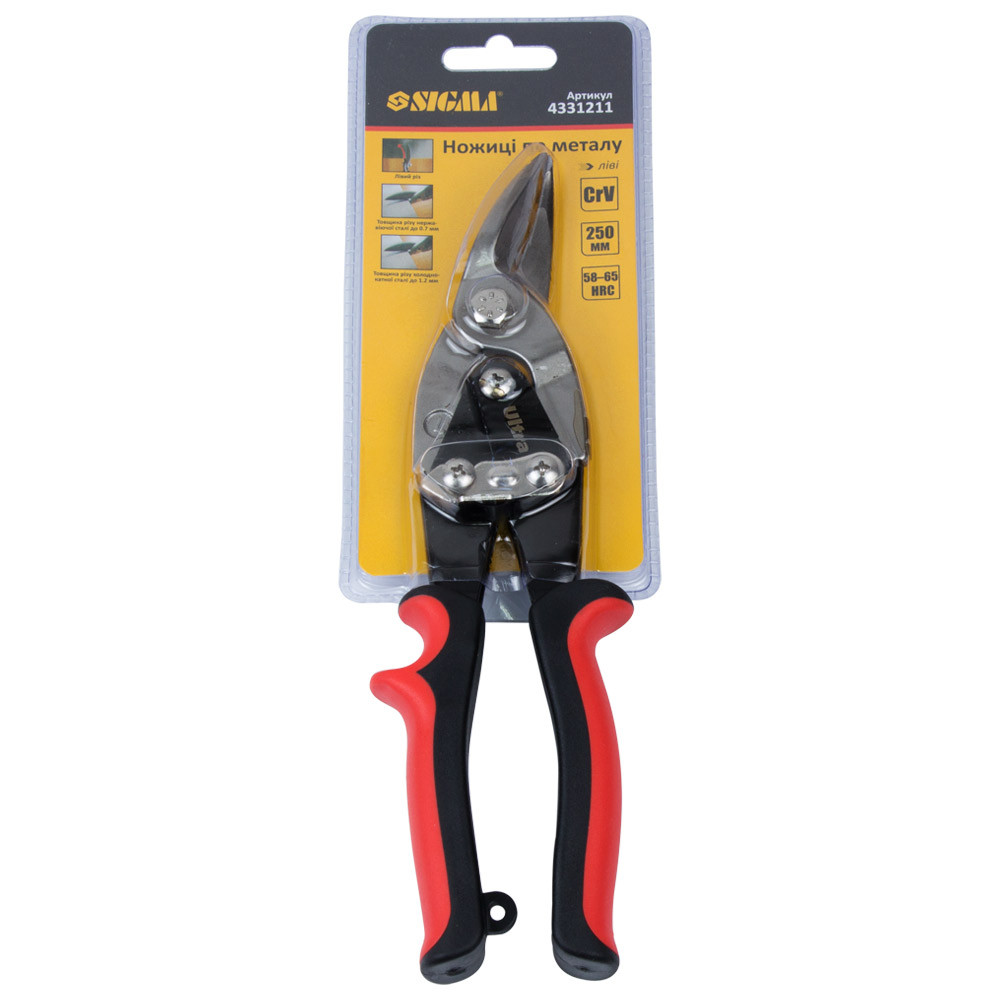Sigma Ножницы по металлу левые 250мм CrV SIGMA (4331211) Київ - фото 2