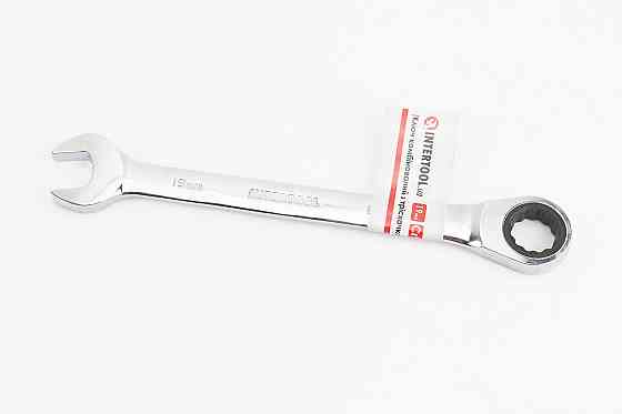 Ключ комбінований з тріскачкою 19мм CrV, PROF DIN3113 XT-1359 Київ