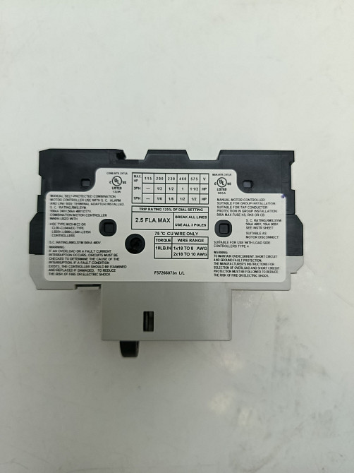 Автомат захисту двигуна General Electric GPS1BSAG (Артикул 101217) — 1.6–2.5 A, 1 шт Луцьк - фото 2