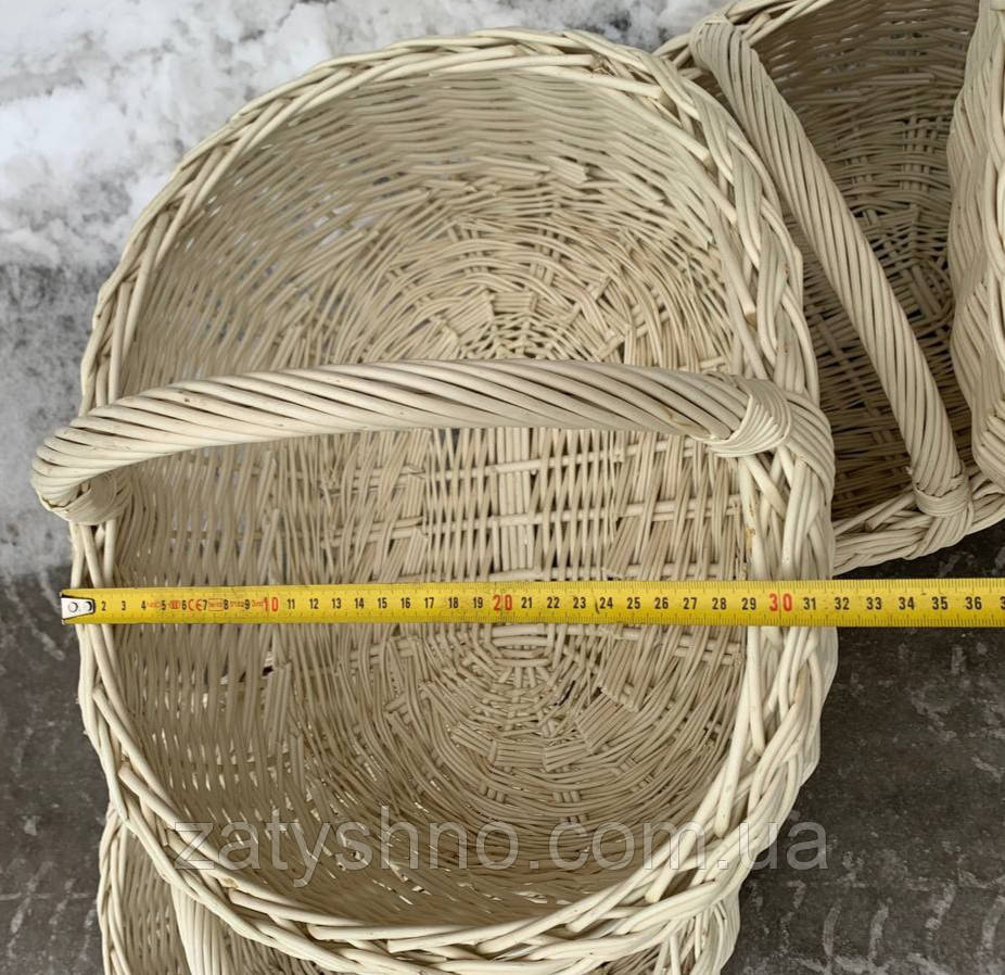 Корзина плетеная пасхальная, белая Киев - изображение 7