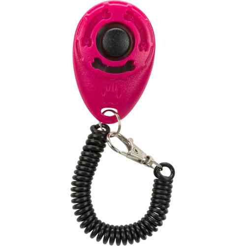 Кликер Trixie для собак с карабином и спиральным тросом Киев