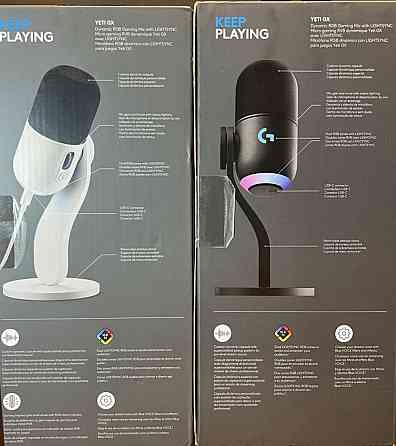 Мікрофон HyperX QuadCast S, Logitech Yeti GX, Rode NT-USB, Fifine, JBL. Харків