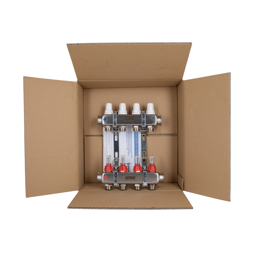 Колектор із витратами (неірж.) 1"х4 Icma № К073 Київ - фото 10