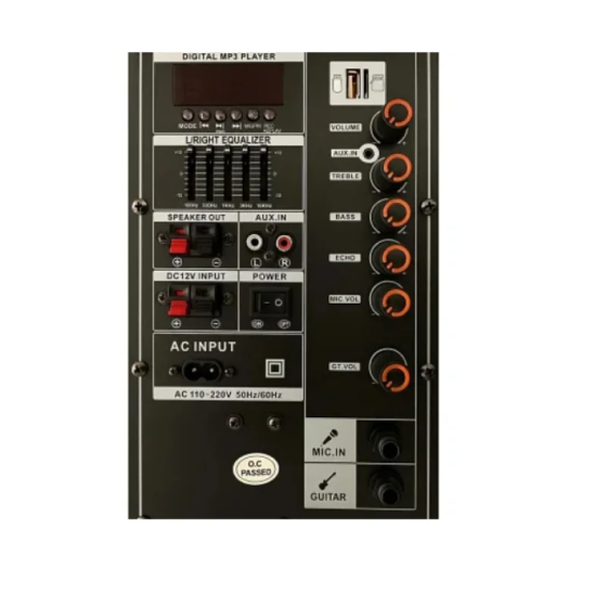Портативна акустика Su-Kam SU 612 12” 200W Bluetooth FM USB з 2 мікрофонами та акумулятором Одеса