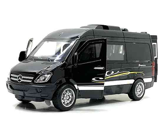 Машина Автосвіт Mercedes sprinter інерційна відчиняються двері 15 см Чорна (AP-1816) Чернігів